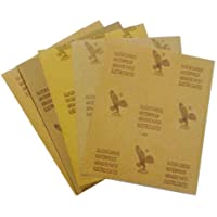 Topke 5pcs seco Mojado de Papel de Lija 60-2000 Grit Pulido abrasivo de Lija automotriz Muebles de Madera Papel de…